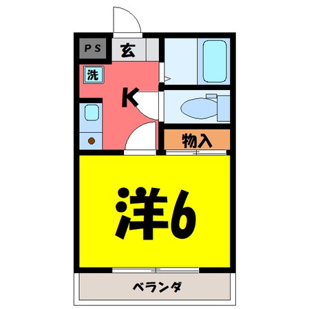 コーポ東日本Ⅱ (前橋市駒形町)の物件間取画像